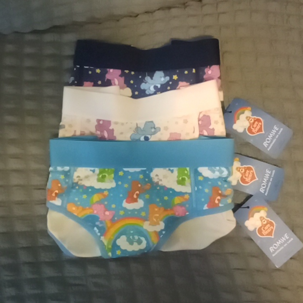 Care bears panties, size 1x, new with tags